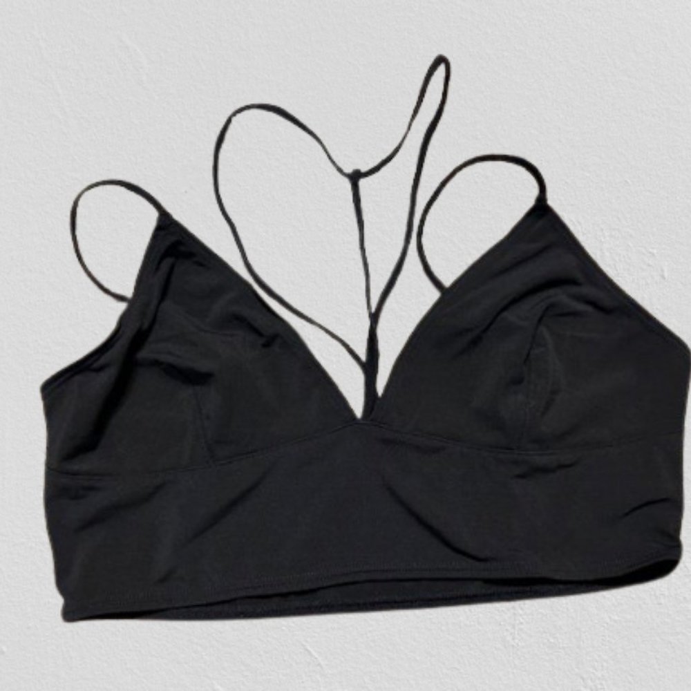 Black Seamless Brami with Chocker Neck Bralette  4340  NWT Boutique - Picture 7 of 11